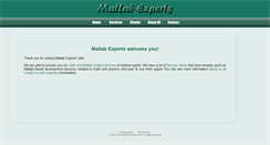 Desktop Screenshot of matlab-experts.com